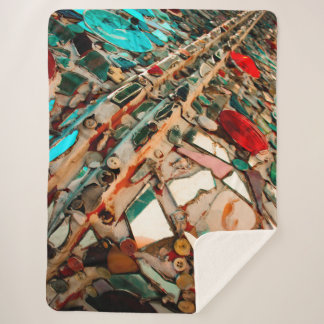 Manta Sherpa Resumen de fotos de mosaico