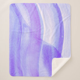 Manta Sherpa Resumen de la acuarela de Blue Lagos