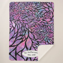 Manta Sherpa Resumen de las hojas impresionistas