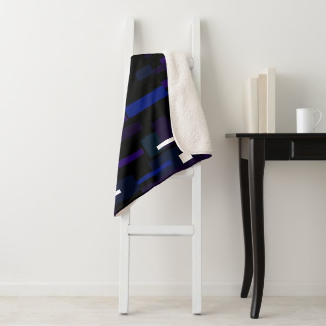 Manta Sherpa Resumen De Pintura De Arte Una De Las Bastantes Ma (In situ)