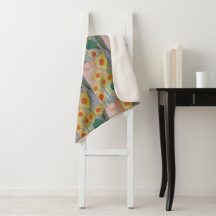 Manta Sherpa Resumen de Sunflowers Sherpa Blanket