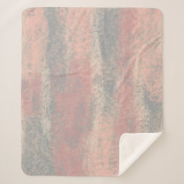 Manta Sherpa Resumen de tonos suaves gris beige rosado