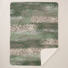 Manta Sherpa Resumen de tonos suaves gris beige verde