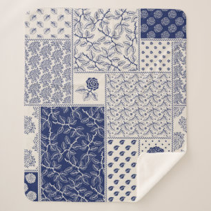 Manta Sherpa Resumen de un patrón de mosaico delicado sin fisur