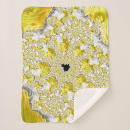 Manta Sherpa Resumen fractal de oro