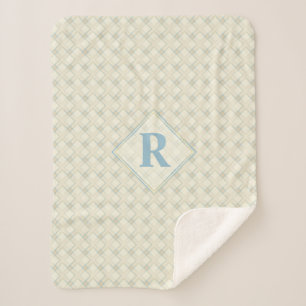 Manta Sherpa Resumen inicial de Niza Transparencia azul y dorad