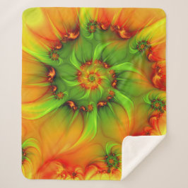 Manta Sherpa Resumen psicodélico colorido moderno Resumen arte 