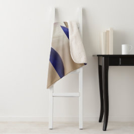 Manta Sherpa Resumen retro Semicírculos sobre el oro suave