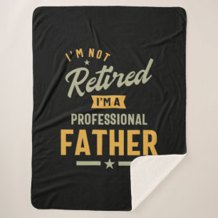 Manta Sherpa Retirada de padre profesional masculino