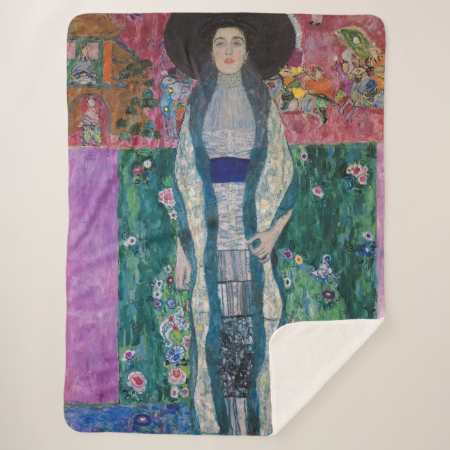 Manta Sherpa Retrato de Adele Bloch Bauer, Gustav Klimt (Anverso)