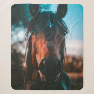 MANTA SHERPA RETRATO DE HORSE