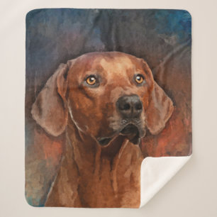Manta Sherpa Retrato de Rhodesian Ridgeback