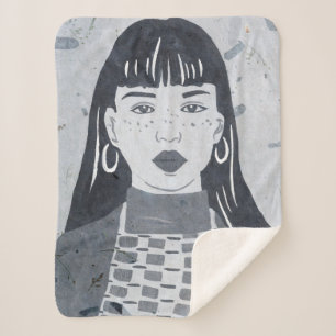 Manta Sherpa Retrato nocturno