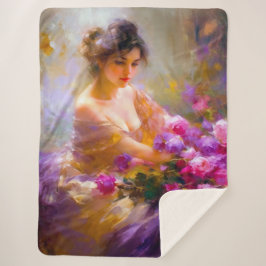 Manta Sherpa Retrato sensual