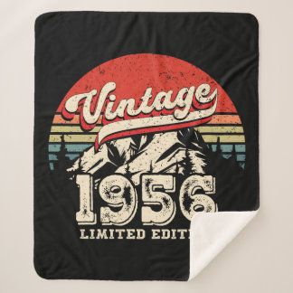 Manta Sherpa Retro 1956 Birthday Gift Vintage 70th Bday