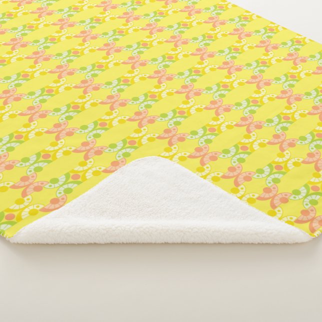 Manta Sherpa Retro Citrus Sherpa Blanket (3 tamaños) (3/4)