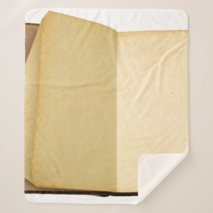 Manta Sherpa Retro de textura antigua del libro