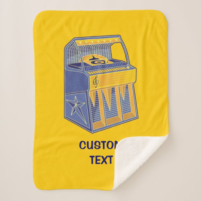 Manta Sherpa Retro Jukebox (Anverso)