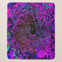 Retro Torbellino Líquido Negro y Magenta Alucinant