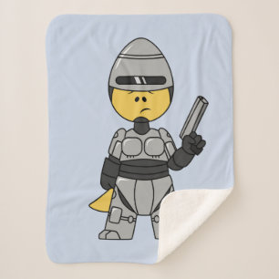 Manta Sherpa Rex Tirano Vestido Como Robocop.