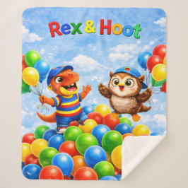 Manta Sherpa Rex y aventura de pozo de bolas hoot Sherpa