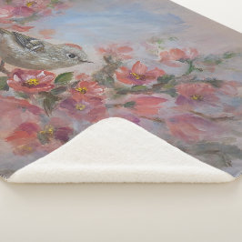 Manta Sherpa Reyezuelo de Corona Rubí Pájaro