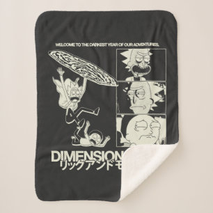 Manta Sherpa RICK AND MORTY™ Dimensión C-137