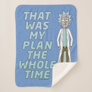 Manta Sherpa RICK AND MORTY™ Ese Fue Mi Plan Todo El Tiempo