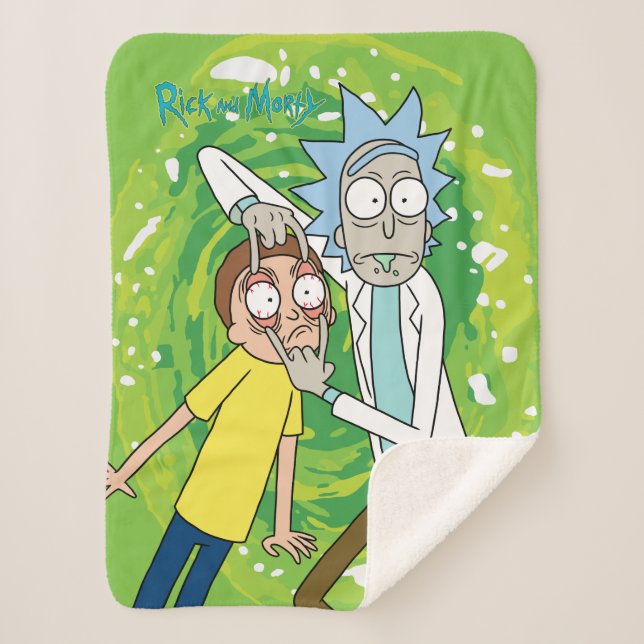 Manta Sherpa RICK AND MORTY™ | Míralo (Anverso)