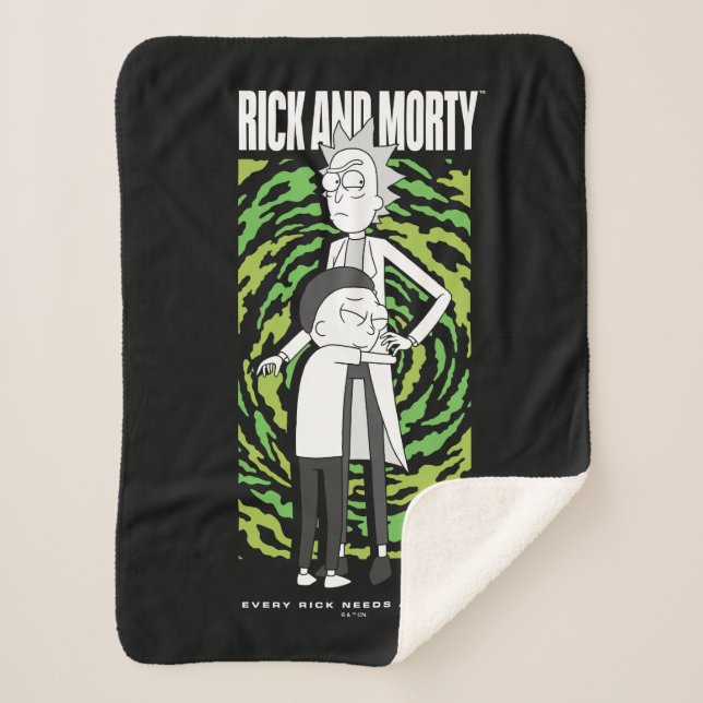 Manta Sherpa RICK AND MORTY™ | Morty Hugging Rick (Anverso)