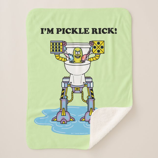 Manta Sherpa RICK AND MORTY™ | Pickle Rick Toilet Mech (Anverso)