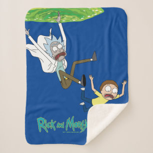 Manta Sherpa RICK AND MORTY™ Salir Del Portal