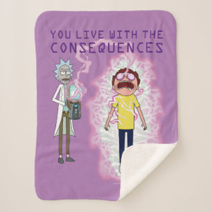 Manta Sherpa RICK AND MORTY™ Vives Con Las Consecuencias