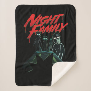 Manta Sherpa RICK Y MORTY™ Familia Nocturna