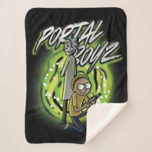 Manta Sherpa Rick y Morty - Portal Boyz