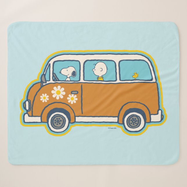 Manta Sherpa Road Trippin | Peanuts Road Trip Van (Anverso (horizontal))