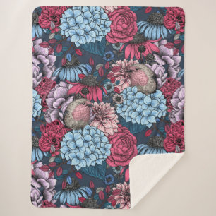 Manta Sherpa Robins en el jardín 3