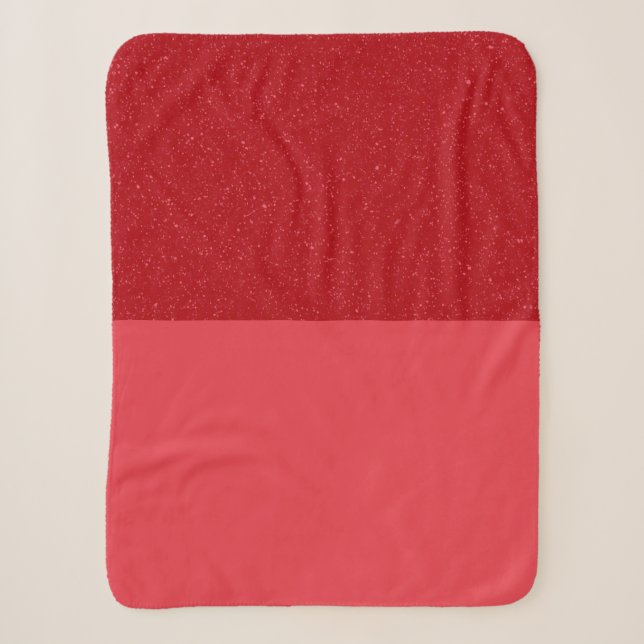Manta Sherpa Roja de Tomate Personalizada (Anverso)