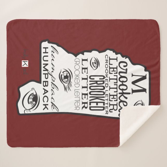 Manta Sherpa Rojo Mississippi (Anverso (horizontal))