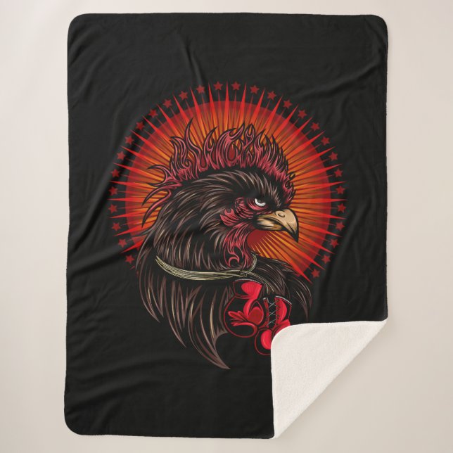 Manta Sherpa Rooster de boxeo (Anverso)