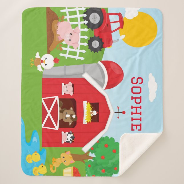 Manta Sherpa Ropa de sherpa de granja (Anverso)