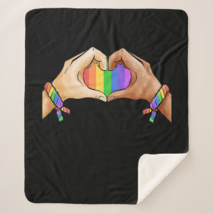 Manta Sherpa Ropa del orgullo gay LGBT Bandera arcoiris Unicorn