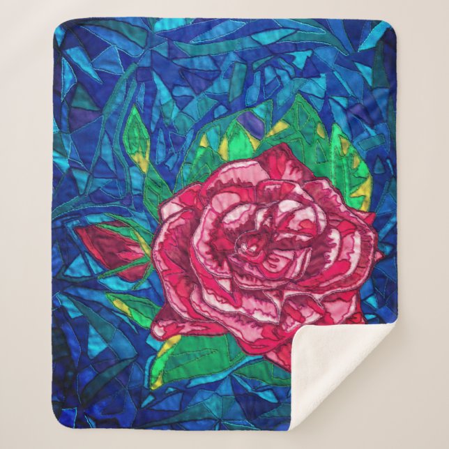 Manta Sherpa Rosa (Anverso)