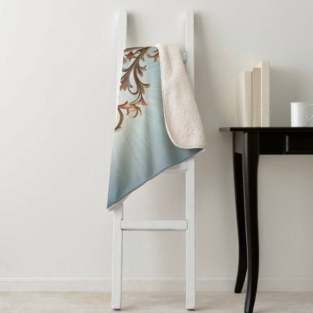 Manta Sherpa Rosa barroco (Subido por el creador)