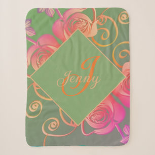 Manta Sherpa Rosa romántico Sherpa Blanket