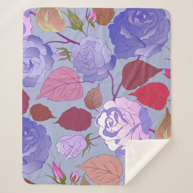 Manta Sherpa Rosas 29 (Anverso)