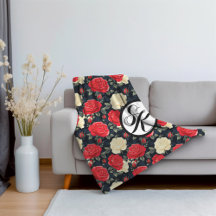 Rosas en miniatura y monograma