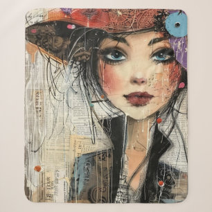 Manta Sherpa Rostro de Collage de Álbum Antiguo (8)
