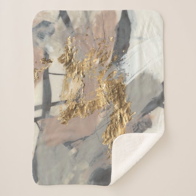 Manta Sherpa Rubor dorado (Anverso)