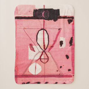 Manta Sherpa Rubor Kilim: Arte de Patrimonio Marroquí Rosa